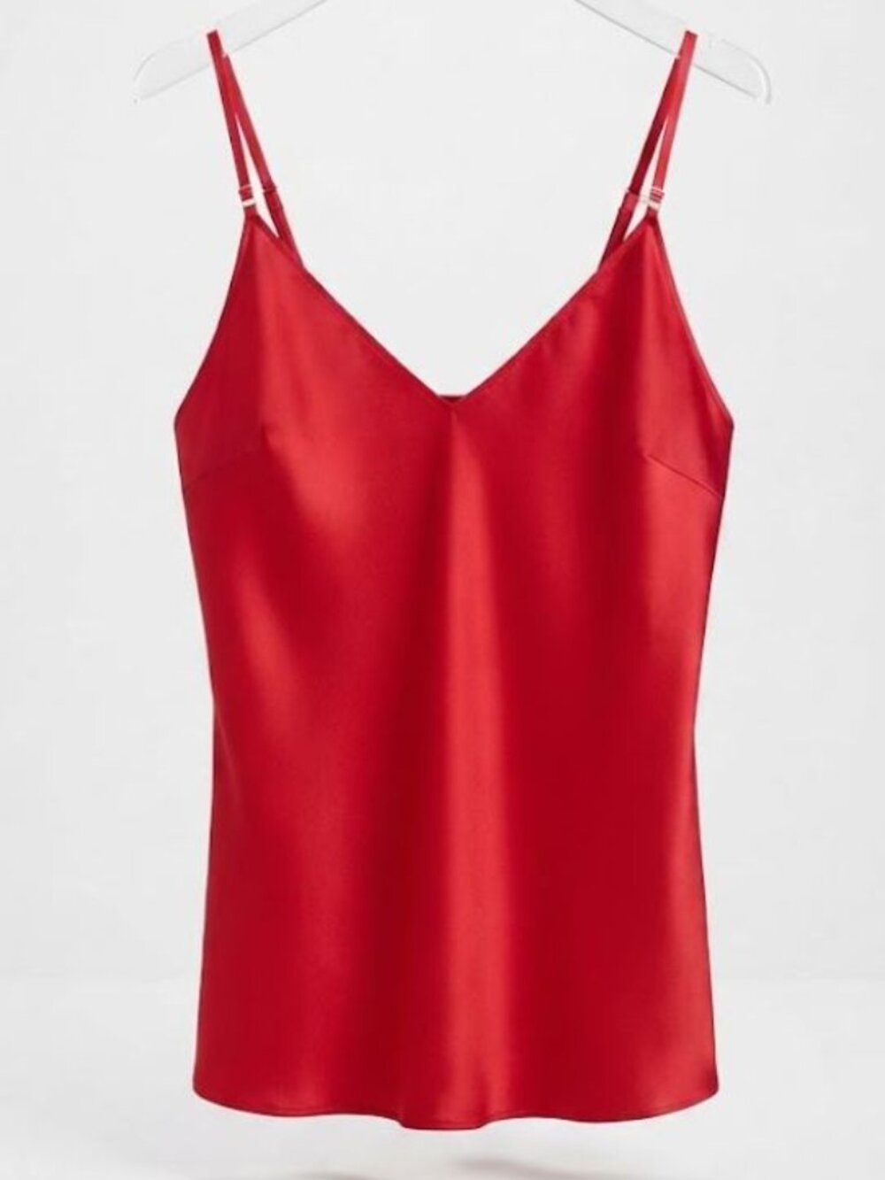Victoria's Secret Red Satin V-Neck Chemise Nightgown